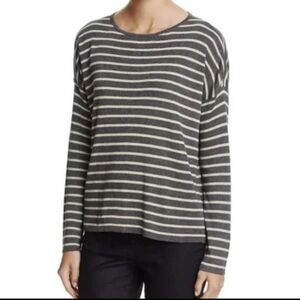 Eileen FISHER striped knit long sleeve sweater xs